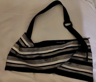 KAO PAO SHU Black Silver White Rectangle Bag NWOT