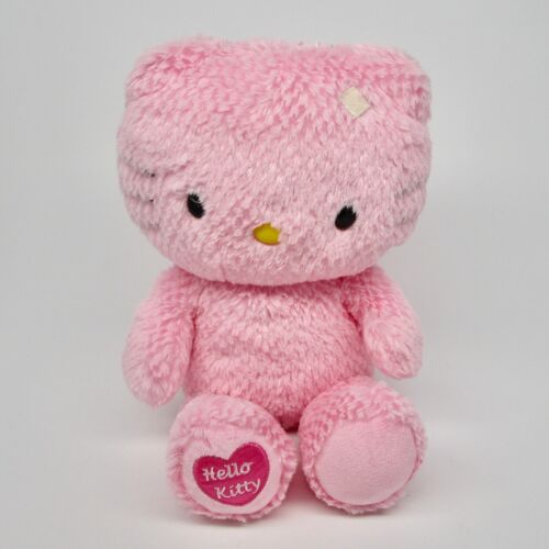 Hello Kitty Build A Bear BAB pink waffle plush 18" stuffed animal heart no bow - Picture 1 of 7