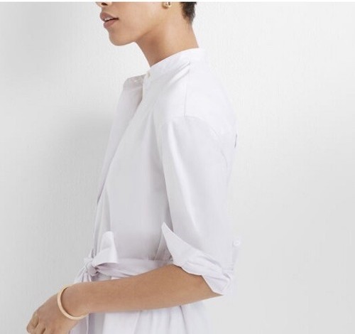 Club Monaco Half Placket Tunic Top Size XS NWT White - Picture 3 of 11