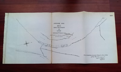 1892 Map of Ashbrook Neck of Bank Revetment adn Levee