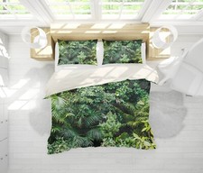 3D Tropical Plant Forest Green Quilt Cover Set Duvet Cover Bedding Pillowcases