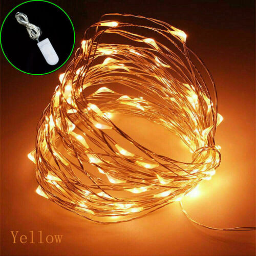 1-3M Battery LED Powered Copper Wire String Fairy Xmas Party Lights Warm White - Picture 5 of 6