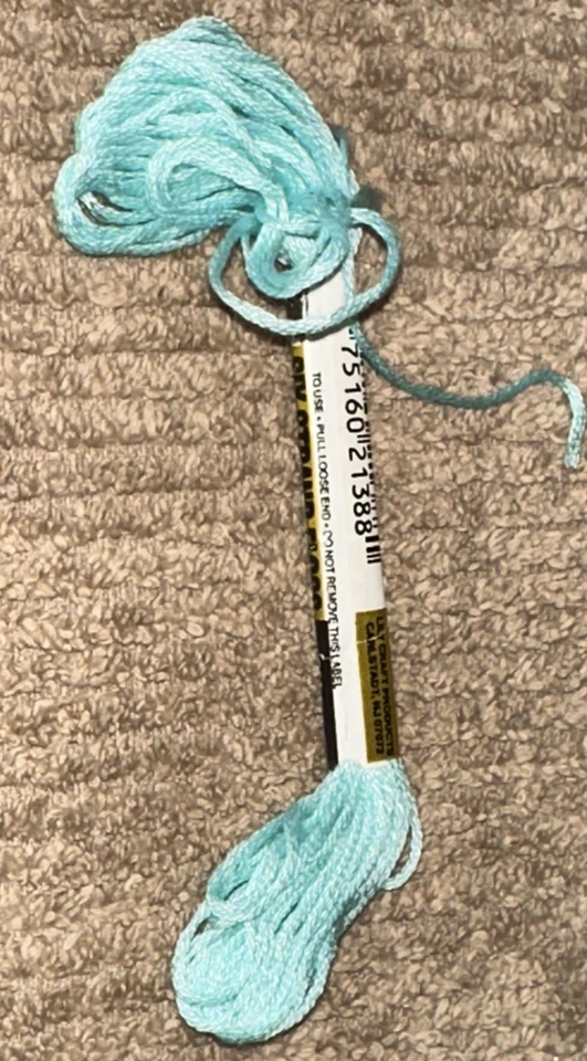 Mercerized Embroidery 6 Strand Floss 9 Yards #388 Isle Green - Image 3 of 3