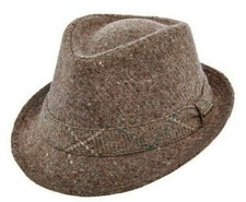 STETSON  BROWN ITALIAN WOOL FEDORA HAT  XL  MEN NEW WINTER LINED DRESS TRILBY