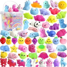 150 Pack Mochi Squishy Toys Kawaii Squishies Stress Relief Toys Pack for Kids...