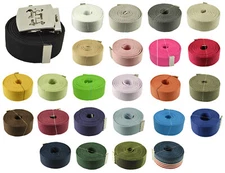 48",54",60",72" Military Canvas Old English Initial "U" Web Belt & Buckle 