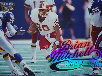 NFL 40 Brian Mitchell Washington Redskins Fleer Ultra 1999