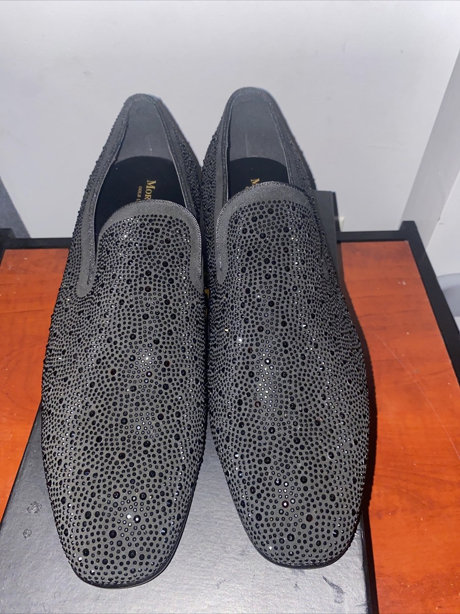 Moretti Side Lace Shoes Moretti Irving Loafers Crystals Black Gold