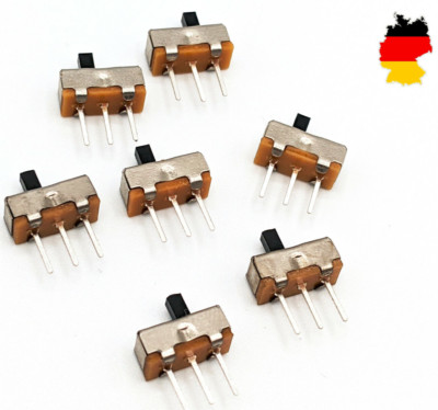 5 Stück Mini Slide Switch SPDT 1UM EIN EIN 0.5A 24VDC Mikro Schalter Löten PCB
