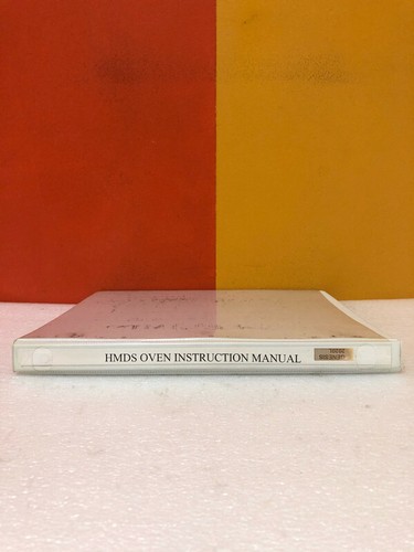 Genesis 960925 2020L Vacuum Bake/Vapor HMDS Prime Instruction Manual - Picture 2 of 3