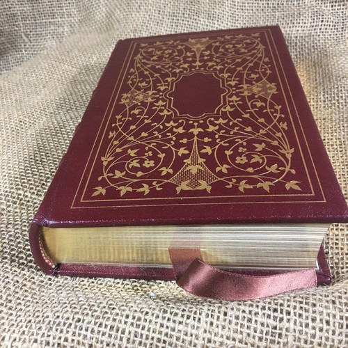Leather Bound Jane Eyre By Charlotte Bronte Gold Accent Gilded Hubbed Spine 1978 - Picture 2 of 8