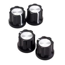 4 Pcs D-type Shaft Pot Knob Bass Amp Guitar Pedal Knobs Custom
