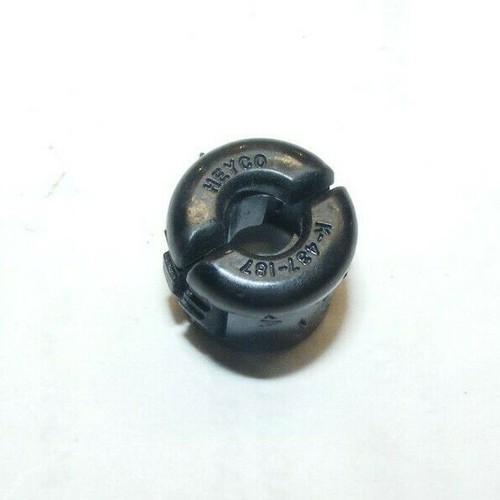 x20 7/16 HOLE SNUB BUSHING HEYCO K-437-187 #2047 BLK PLASTIC NYLON 3/16 CABLE - Picture 7 of 9