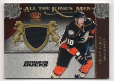 Corey Perry 11-12 Panini Crown Royale All The Kings Men Game Worn Jersey