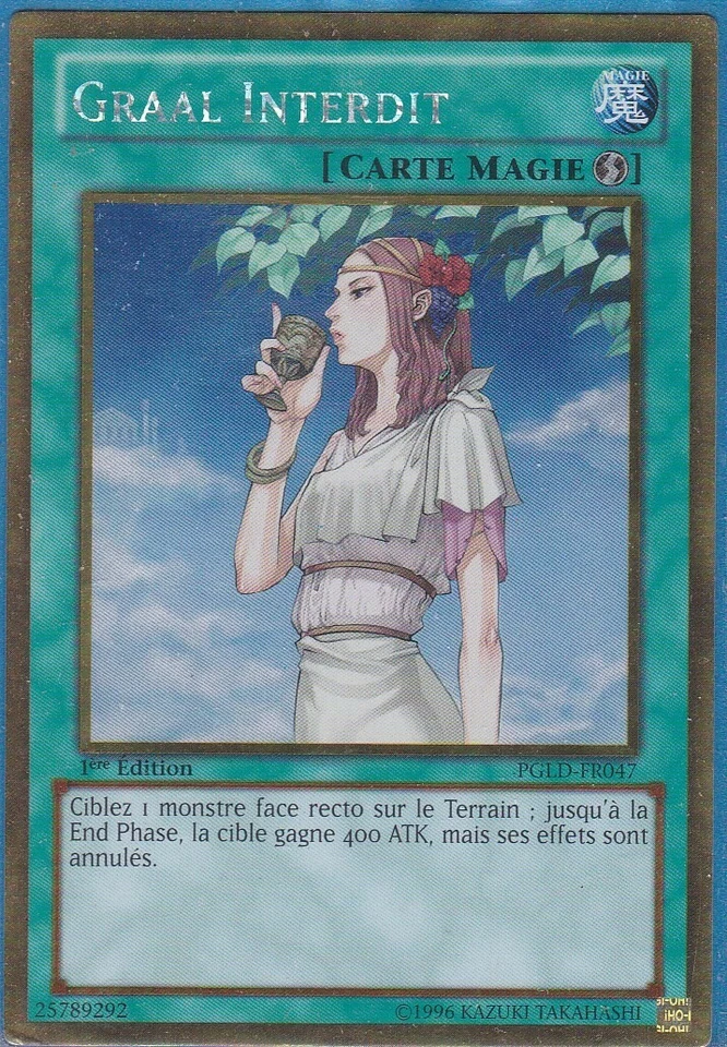 Yu-Gi-Oh! Graal Interdit PGLD-FR047 1ère Edition Premium Gold Rare COMME NEUF !! - Photo 1/1