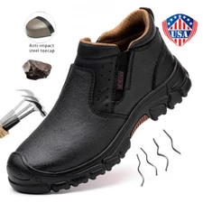 Men Safety Shoe Composite Toe 6KV Insulation Shoes Waterproof Leather Work Shoes