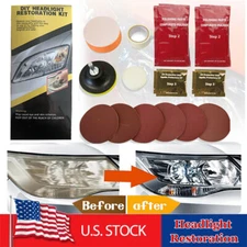 Headlight Len Restoration Polishing System Repair Kits Car Light Clean Universal