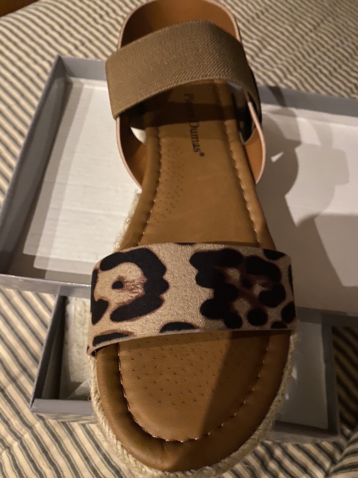 pierre dumas sandals leopard