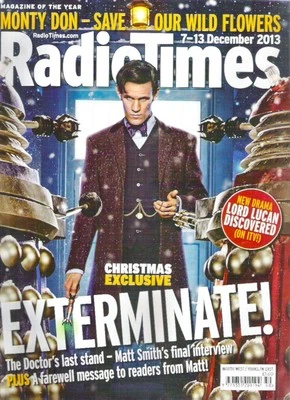 RADIO TIMES EXTERMINATE DOCTOR WHO Smith December 2013 Magazine Rare Collectable - Image 1 of 2