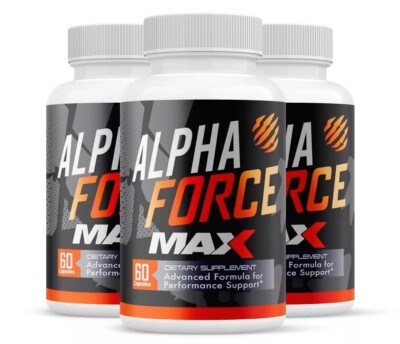 (3 Pack) Alpha Force Dietary Supplement For Men ED AlphaForce (60 Capsules)