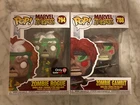 Lot of 2 - Funko Pop ! Marvel Zombies - Zombie Gambit & Zombie Rogue