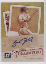 2021 Panini Donruss Classified Signatures Gold 22/25 Kyle Tucker #CS-KT Auto o7m