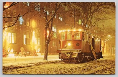 Toronto Transit S-39 Street Sweeper on Dufferin Street Christmas 1966
