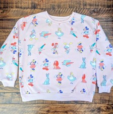 Disney Parks 100 Years of Wonder SweatShirt Size 3XL XXXL Mickey  Friends Pink