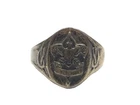 Vintage 1930s Sterling SIlver Boy Scouts of America Eagle Signet Sz 8.75 Ring