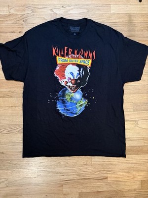 Clown Shirt XL Black Killer Klowns From Outer Space Movie B42 Vintage Horror 90s