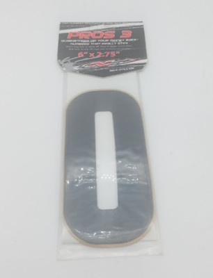 QTY 3 | N-STYLE PROS 3 Black Number 0 Sticker 6'' x 2.75'' NIII-0B