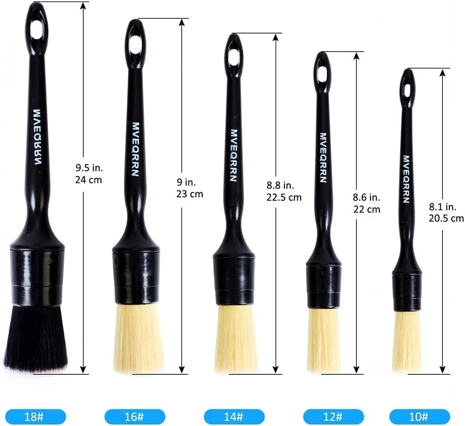 Juego de cepillos con detalles ultra suaves para cabello de jabalí, 4 piezas cerdas naturales premium de jabalí Foto 2 de 4