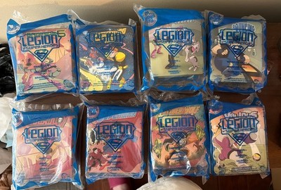 2007 McDonald s Happy Meal Legion Of Superheroes Figures Sealed Full Set Of 8