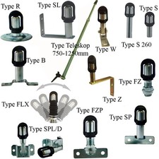 Sirocco 12/24V Adapter Halter Rundumleuchte Blinkleuchte DIN-Buchse diverse