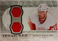 2012-13 Artifacts Treasured Swatches Jersey #TSJF Johan Franzen Card