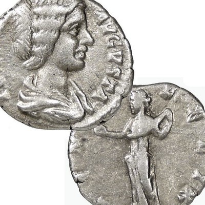 JULIA DOMNA m. Septimius Severus VENUS FELIX RARE in RIC Roman Silver Denarius