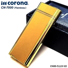 Gas Lighter Japan im corona Flambeau mirror gold im corona Flambeau gas
