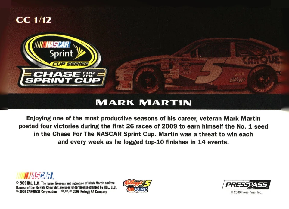 2009 Press Pass Racing blue parallel and Inserts - Pick from list PYC - Image 3 of 4