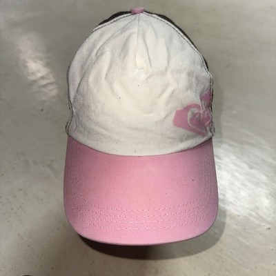ROXY Womens Trucker Hat Pink White Brown Mesh Snapback Women One Size Ladies