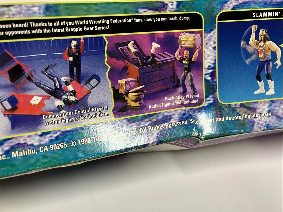 1998 WWF WWE Jakks Go Mental Box Set Stone Cold Dude Love Undertaker HHH Sealed - Image 3 of 4