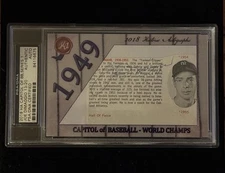 2018 HA Capitol Of Baseball Series 1 Joe DiMaggio Cut Signed Auto 13/20 PSA/DNA