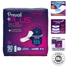 90 Count Long Length Incontinence Bladder Control Pads for All-Day Protection