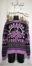 Image of BNWOT Marvel Black Panther "Wakanda Forever" Christmas Jumper Size XL (XM15-16)