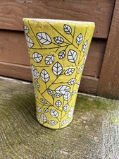 Vaso conico stile italiano Terre in ceramica cotta 9"
