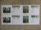 23 APR 2001 - ENGLAND & N.IRELAND 2 SETS DEFINITIVE FIRST DAY COVERS BUREAU & RE