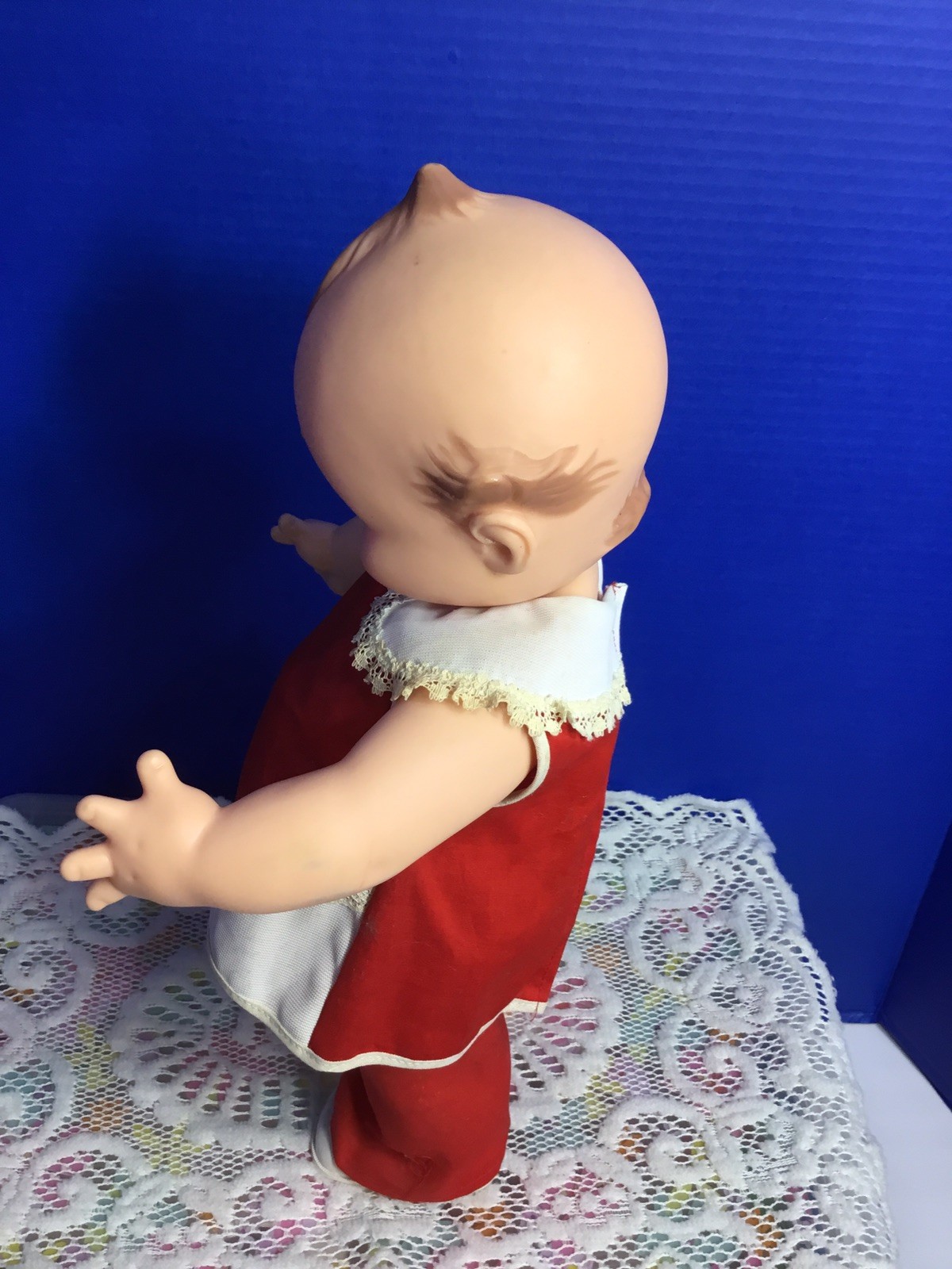 Vintage 1960’s Cameo 14” Kewpie Doll Original Outfit And Sox And Shoes