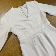 ASOS Pink Mini Dress Faux Wrap Wedding Baby Shower Date Night Resort Party Sz 4