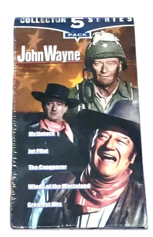 John Wayne VHS 5 Tape Box Set – American Hero Western Movie Classics - Image 4 of 4
