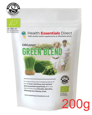 Daily Wellness Smoothie Mix ohne Füllstoffe Vegan Bio Grün Superfood Pulver 200g