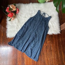 GAP Navy Stripe Mini Dress Sleeveless 100% cotton Size Small